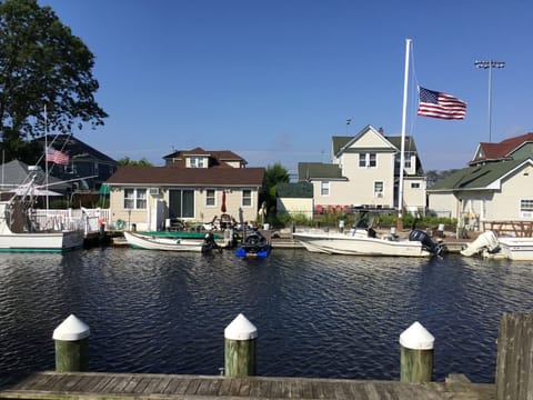 Backyard looking across Sportsmans Canal