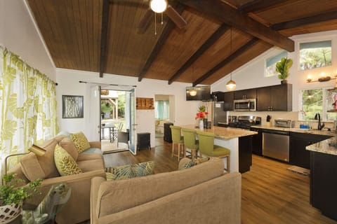 Living room with Kitchen