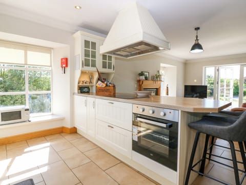 Fridge, dishwasher, electric kettle, toaster