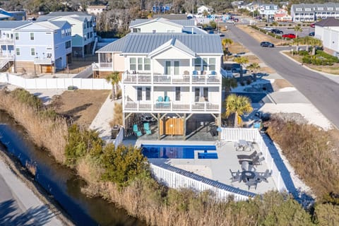 Home with private heated pool.