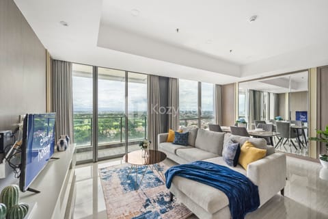 Apartment, 3 Bedrooms, City View | Living area | Smart TV, Netflix, streaming services
