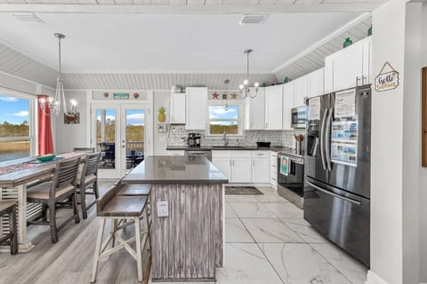 Custom Kitchen with a lake view!
