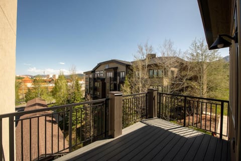 Newly-renovated private deck with outstanding views