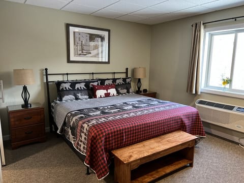 Sleep well in our comfy King Bed!
