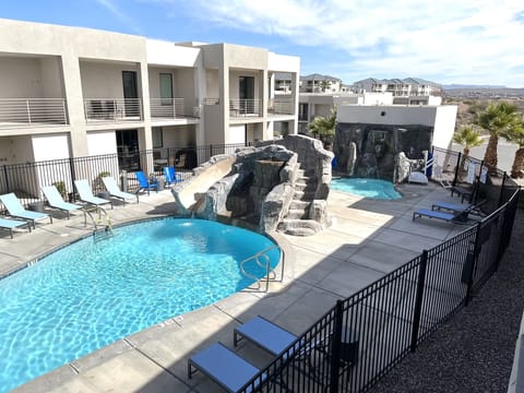 Pool and waterslide