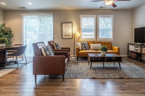 Relax in comfort with cozy recliners in the living room!