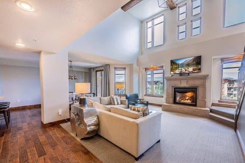 Park City Vacation Rental, Ski-In, Ski-Out | Spacious Living Room with Fireplace