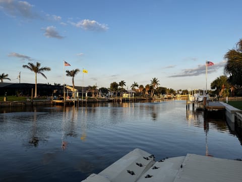The view from our boat dock.