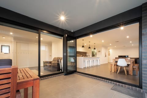 Indoor flows into outdoor entertaining with BBQ