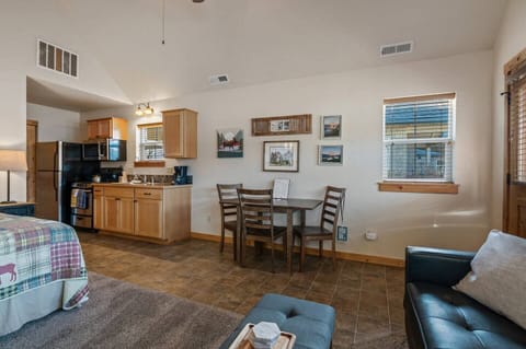 Cute dining area with setting for 3.