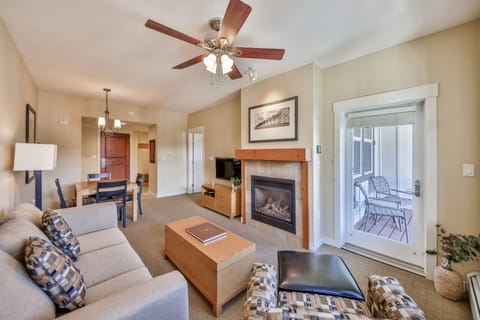 Living Room with exit to covered Deck
