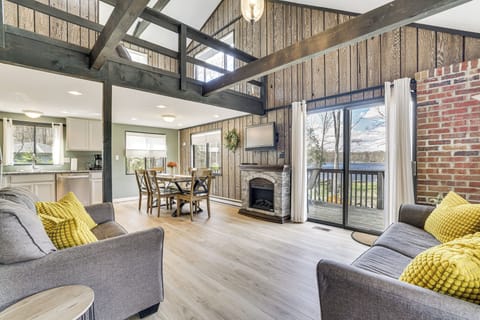 Pocono Lake Vacation Rental | 3BR | 2BA | Stairs Required | 1,152 Sq Ft