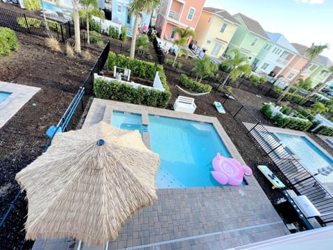 Chill on a hammock or grill dinner outside while the kids splash in the pool.