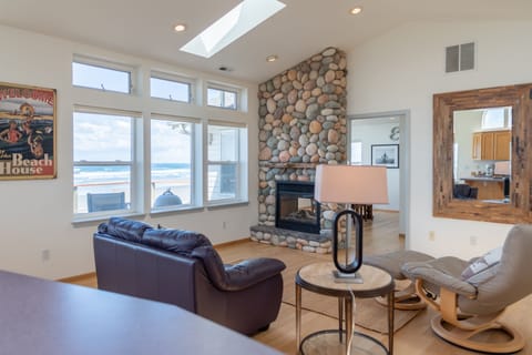 Living room with ocean view