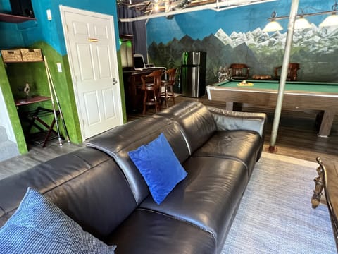 Oversized Leather Couch