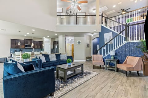 Spacious open-concept living area
