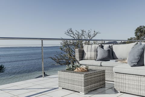 Top balcony, outdoor furniture for relaxing and enjoying the views.