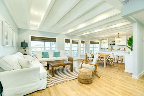 Bright and airy open living area