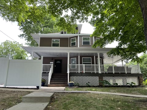Beautifully updated home nestled in the trees on a quiet corner lot.