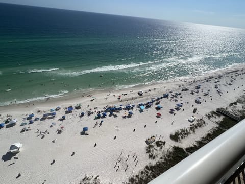 Beach view from the 19th floor balcony