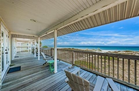 Beach view patio