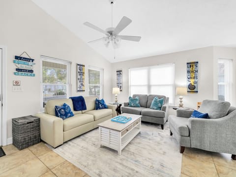 Living room with sleeper sofa