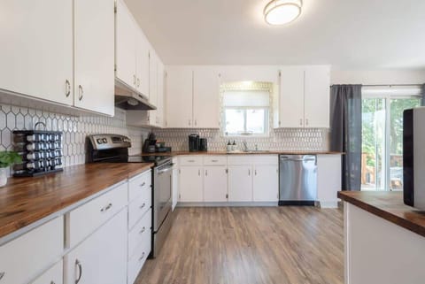 Dance in the spacious kitchen while whipping up your favorite meal. Everything is fully equipped for your needs!