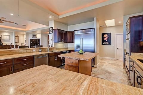 All stainless steel high end appliances.