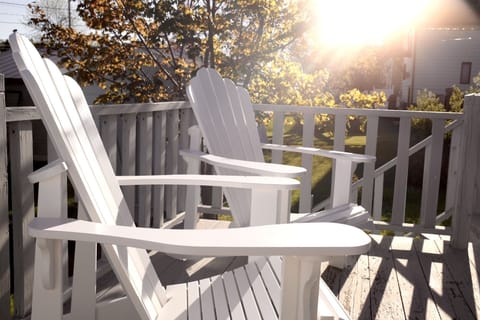 Off the kitchen you will enjoy the north shore breezes on the deck