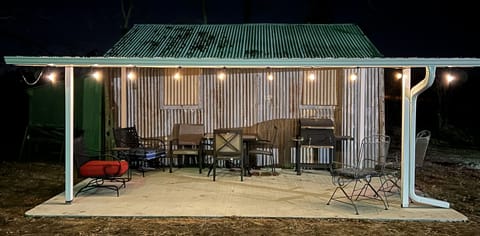 You may never want to go inside with this awesome outdoor area near the grill!