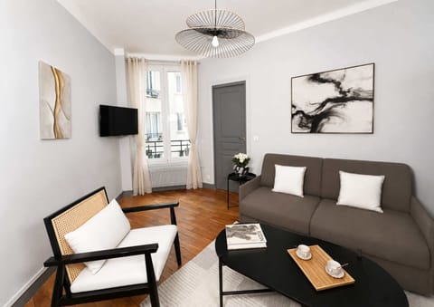 Chic Parisian Living Space 
