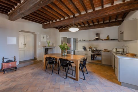 Dining room and kitchen