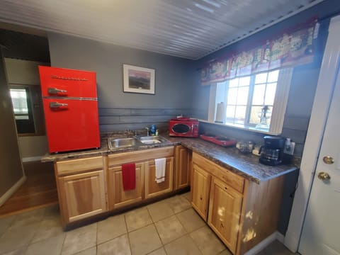 Apt size Refrigerator, Microwave, Coffee Pot, Portable Elec Stove Top, Toaster