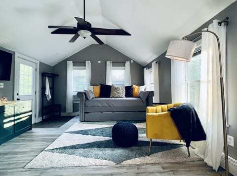 Daybed > couch. You will never be so comfortable watching your favorites!
