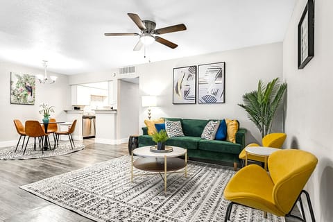 Spacious living and dining are with modern open concept layout.