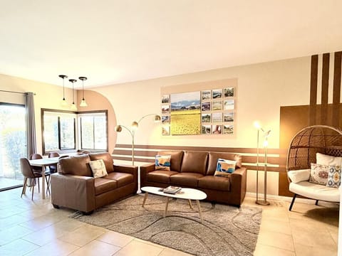 Living area is extra large with an open floor plan.