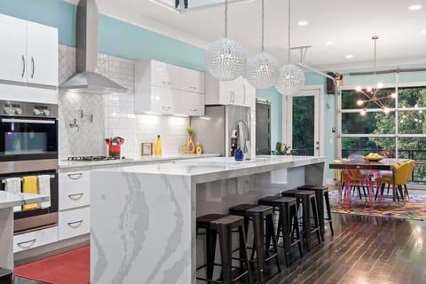 Large Kitchen with Island and dining space.