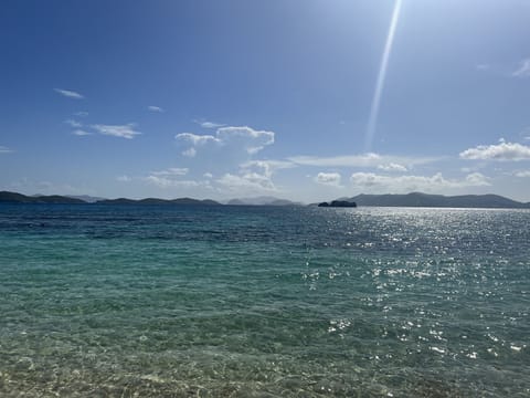Beautiful Sapphire Beach with its amazing view at St.John & tranquil atmosphere!