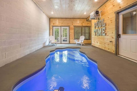 Keep it private or open the doors to the patio/hot tub