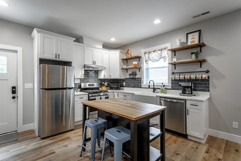 Fully stocked kitchen