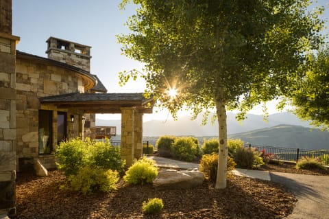 Exterior Entry of Home with Teton Views