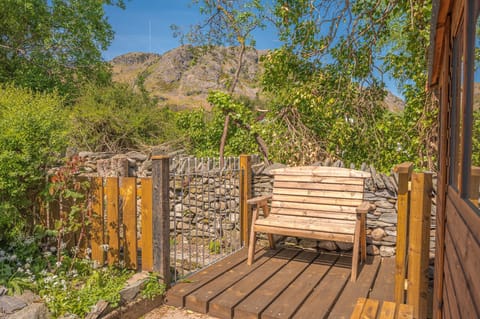 View of Lake District mountain from Brook Cottage in Coniston