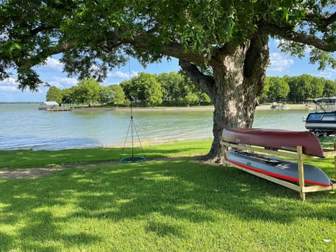 View of cove from backyard.  Kayak, canoe & life vest available. 