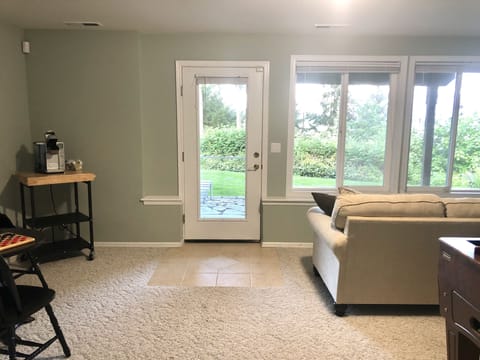 Multi purpose room with view, coffee bar, foosball, games and fun