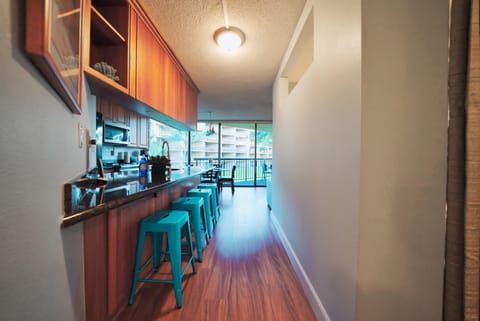 Extra seating at the kitchen counter