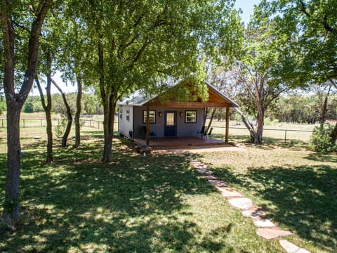 Tiny home & property view. 