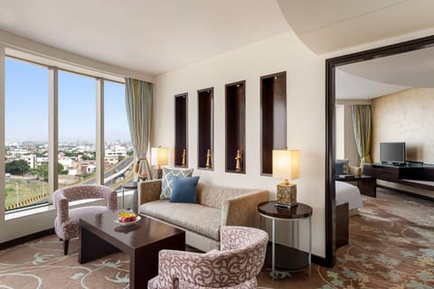 Suite, 1 Bedroom, Club lounge access (City View) | Living area | 37-inch LED TV with satellite channels, TV