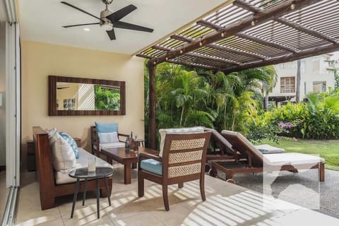 Spacious terrace with panoramic ocean views