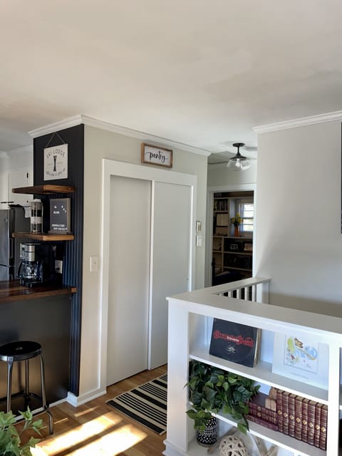 pantry closet / hall to den, bath and master bedroom