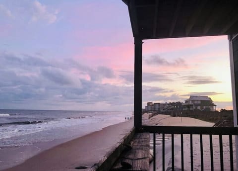 Sunset on the private balcony. 